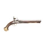 A 16-Bore Flintlock Brass-Mounted Holster Pistol