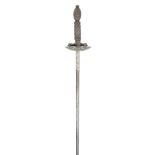 A Fine North European Dish-Hilt Duelling Rapier