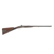 A Percussion D.B. Sporting Rifle Of Small Oval-Bore