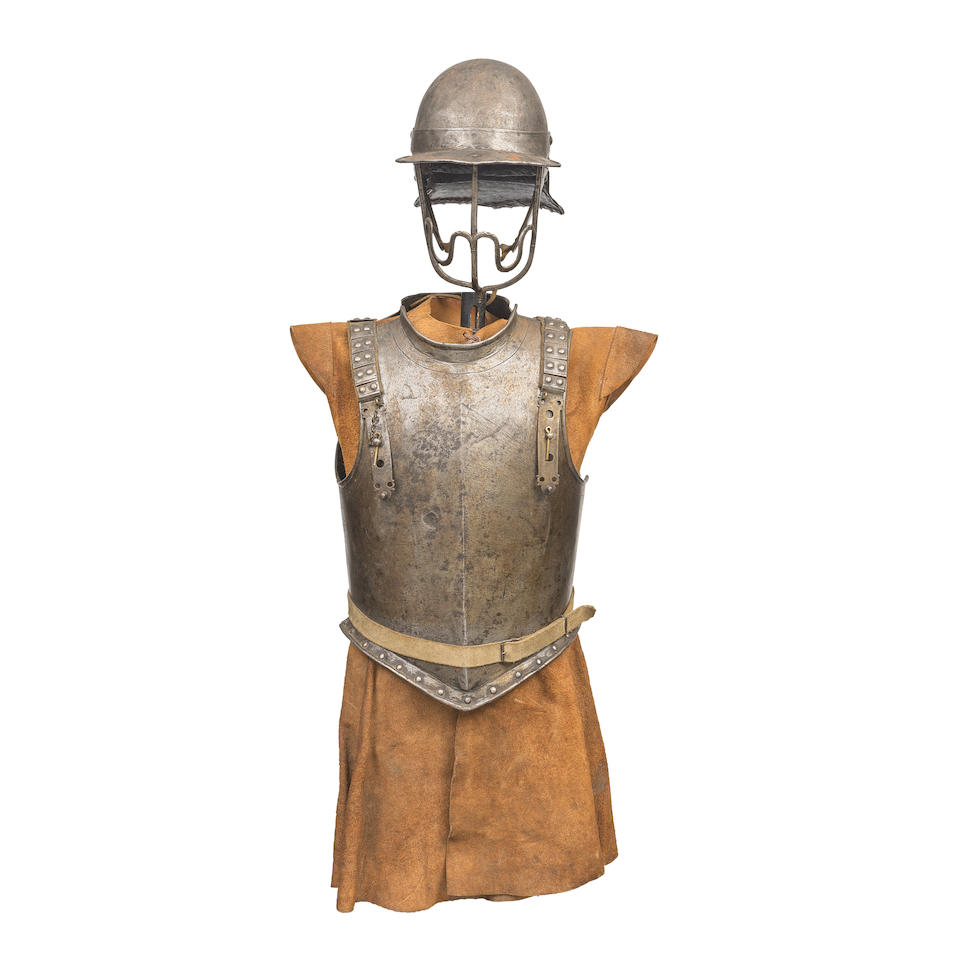 A Composite English Civil War Period Harquebusier's Half-Armour Of Siege Weight