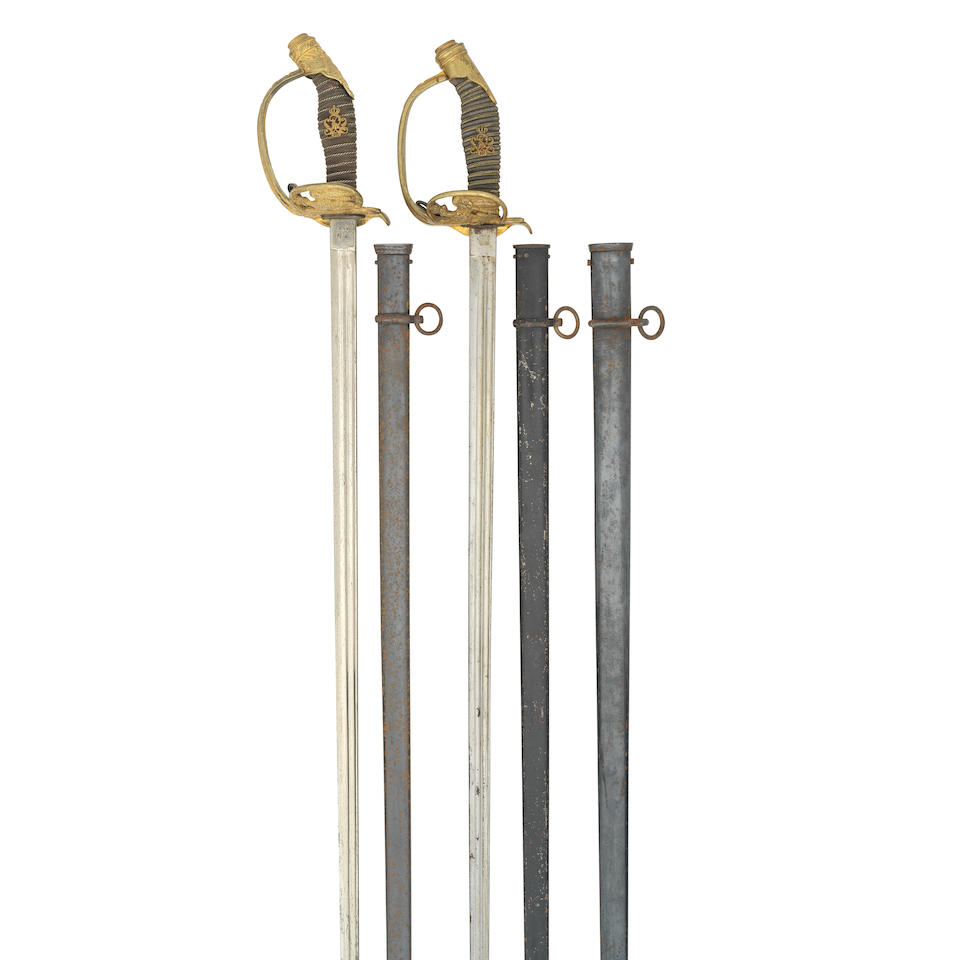 Two Prussian 1889 Model Officer's Swords