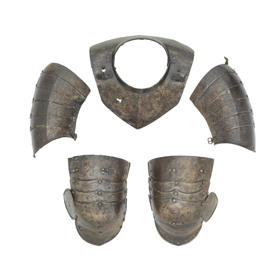 A Gorget, A Pair Of Spaulders, And A Pair Of Cuisses