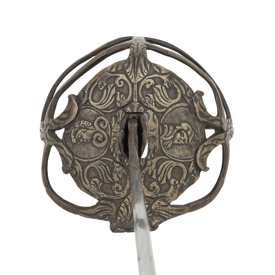 An English 'Mortuary' Hilted Backsword - Image 2 of 2