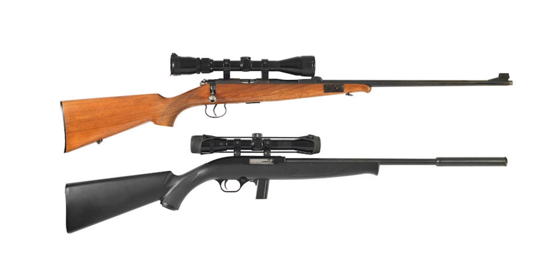 Two .22 (L.R.) rifles