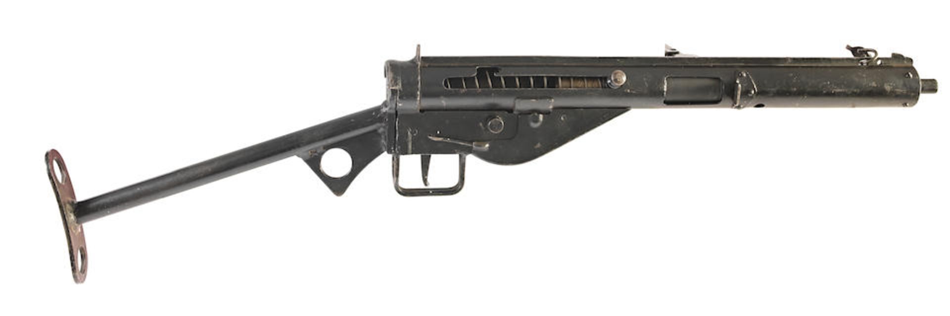 A deactivated 9x19mm (para) 'STEN' sub-machine gun by Enfield, no. 8059/18057 With its deactivat...