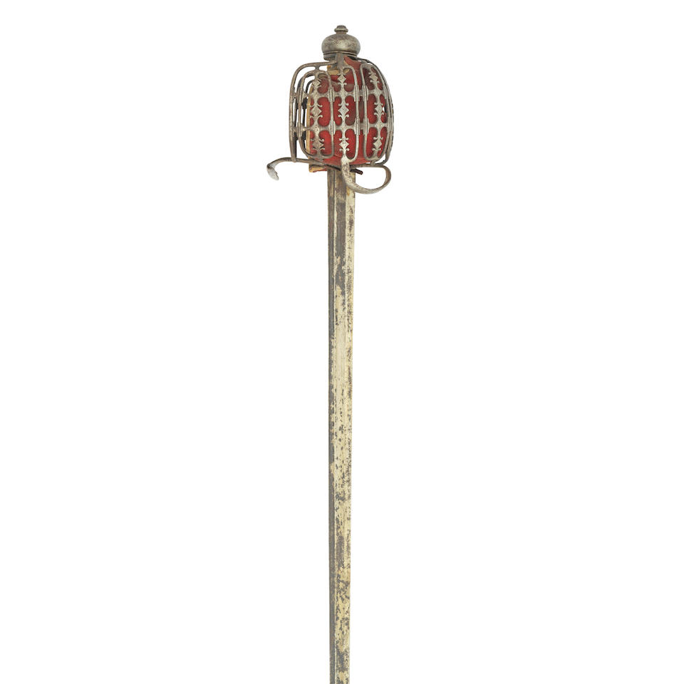 A Fine Military Officer's Basket-Hilted Backsword Of So-Called 'Pinch Of Snuff' Type