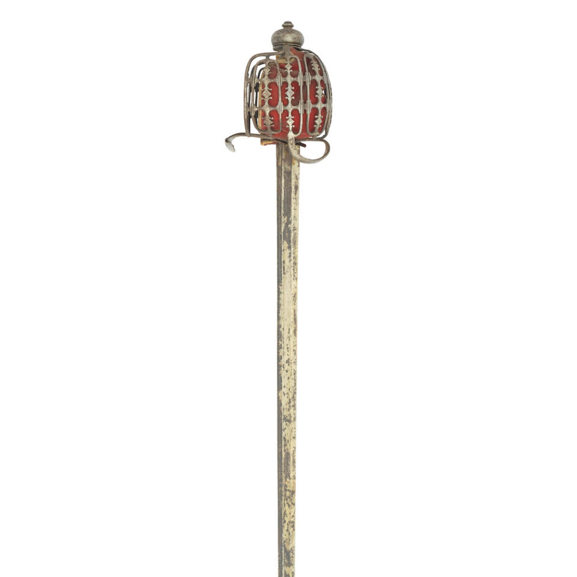 A Fine Military Officer's Basket-Hilted Backsword Of So-Called 'Pinch Of Snuff' Type