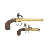 A 28-Bore Percussion Box-Lock Pistol, And An Unusual Flintlock Tinderlighter