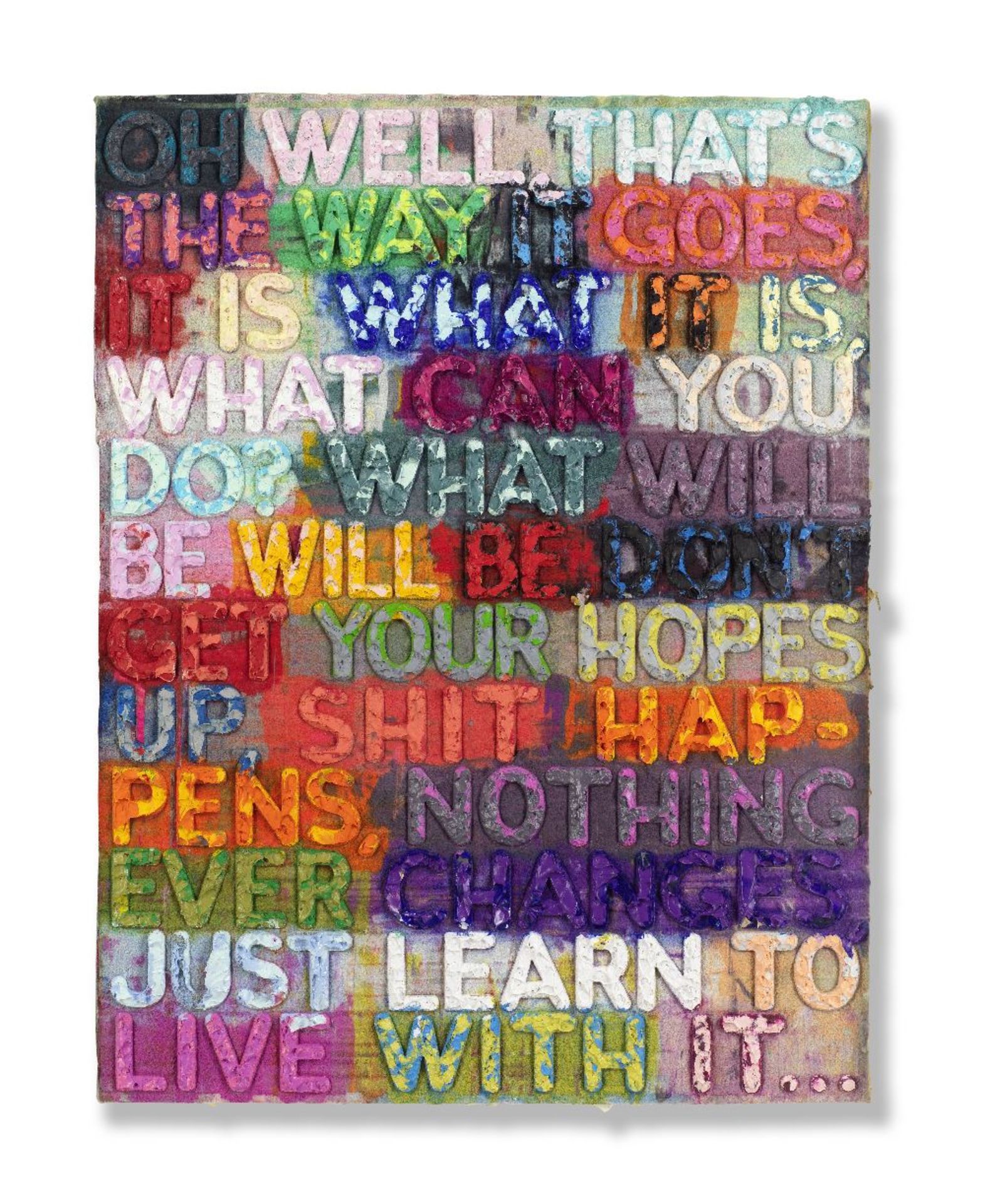 MEL BOCHNER (B. 1940) Oh Well 2014