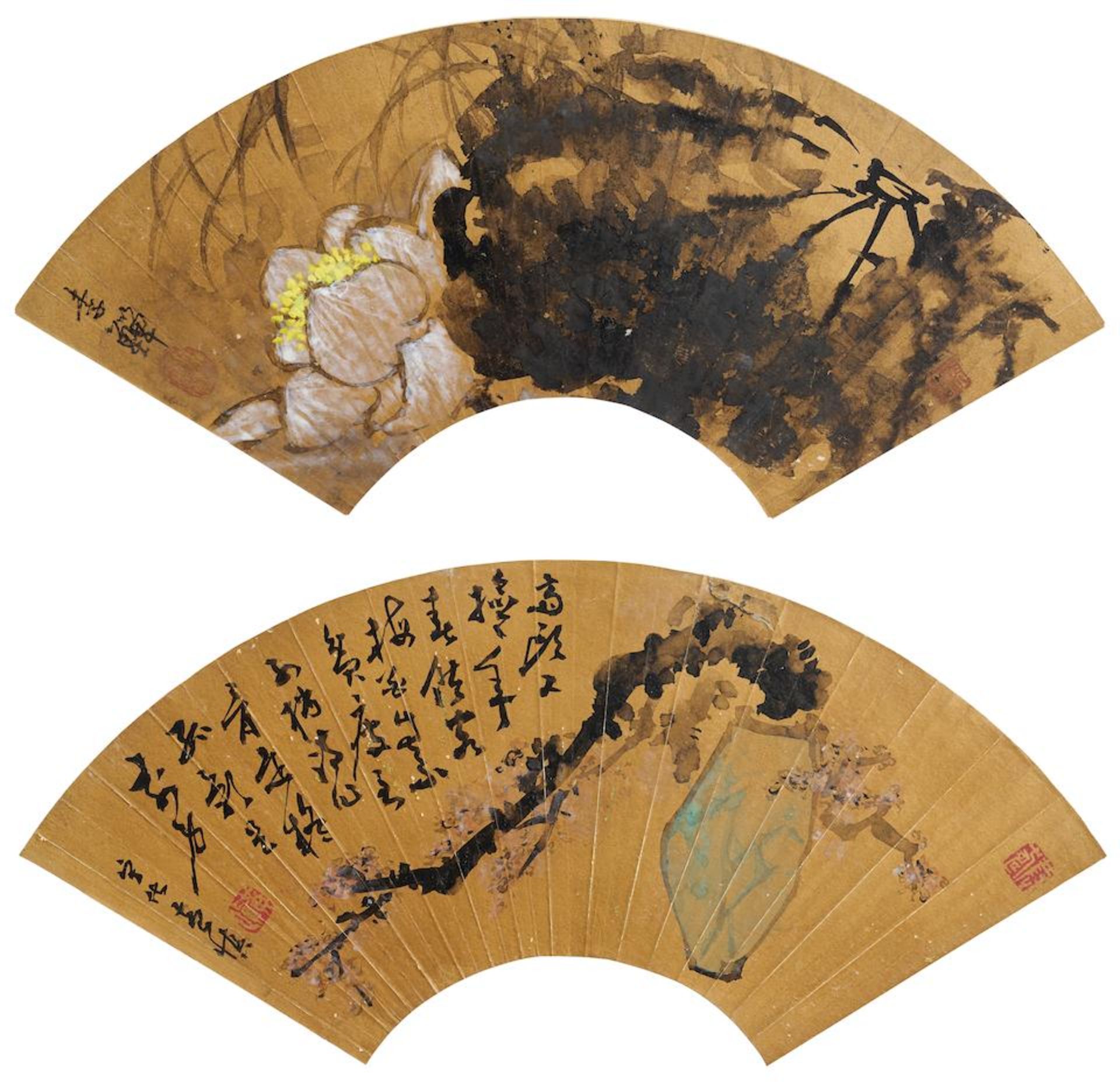 After Li Shan (1686-1762) and Huang Shen (1687-1772) Lotus and Plum (2)
