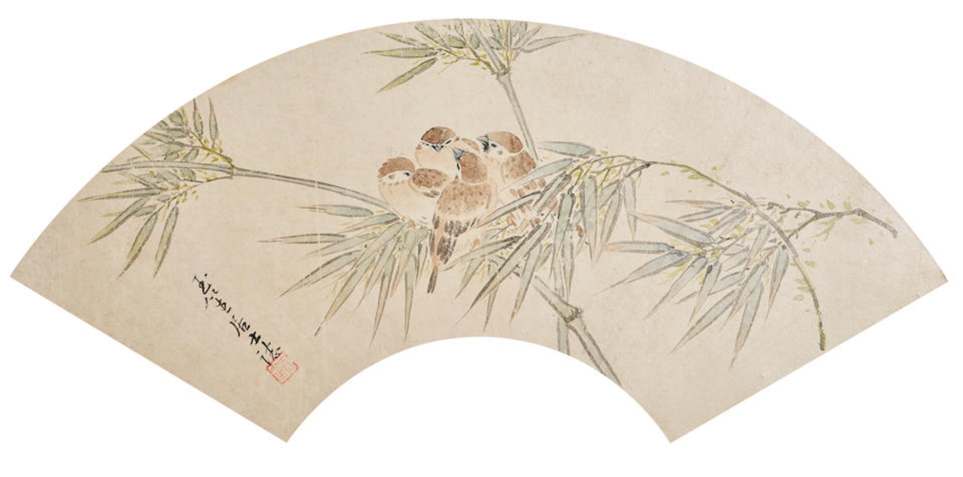Liu Luanxiang (1848-1923) Sparrows