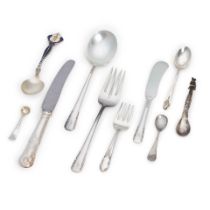 INTERNATIONAL SILVER CO. 'COURTSHIP' STERLING SILVER PARTIAL FLATWARE SET