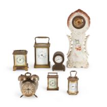 SEVEN SMALL TABLE CLOCKS