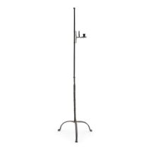 WROUGHT IRON ADJUSTABLE CANDLE STAND/FLOOR LIGHTING DEVICE