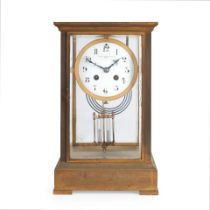 FRENCH BRASS MANTEL CLOCK