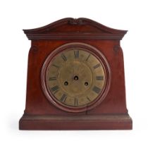 GEORGIAN MAHOGANY BRACKET CLOCK