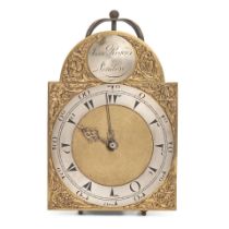 BRITISH BRASS AND SILVERED WAG ON THE WALL CLOCK