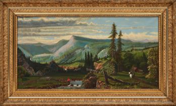 AMERICAN SCHOOL, 19TH CENTURY TWO LANDSCAPES