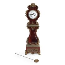 BAROQUE-STYLE MINIATURE GRANDFATHER MANTEL CLOCK FOR BIGELOW, KENNARD & CO.