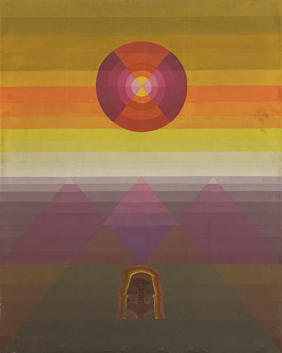 But Muchtar (Indonesian, 1930-1993) Pyramid, Sphinx, and the Sun