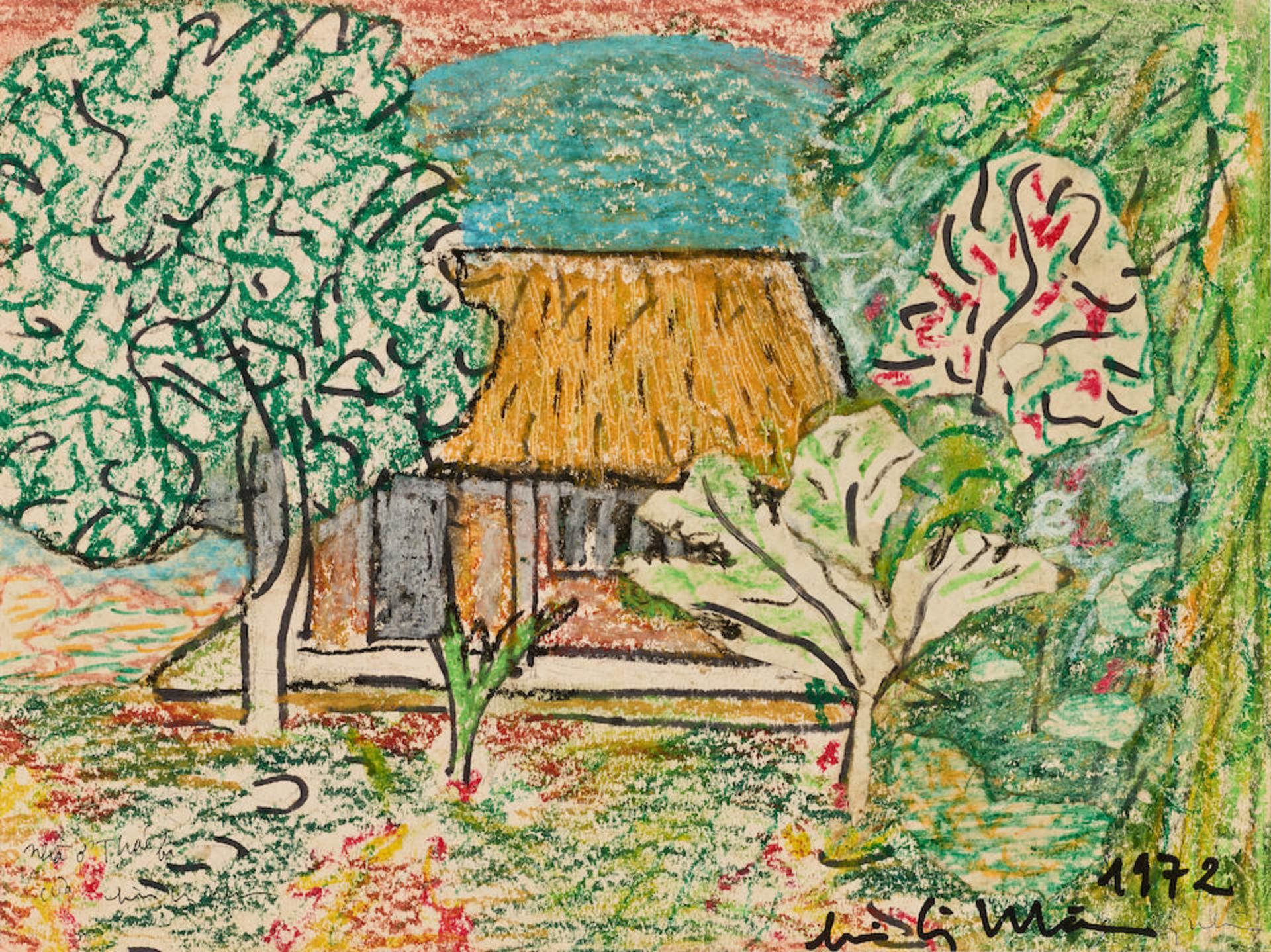 Luu Cong Nhan (Vietnamese, 1931-2007) House with Garden