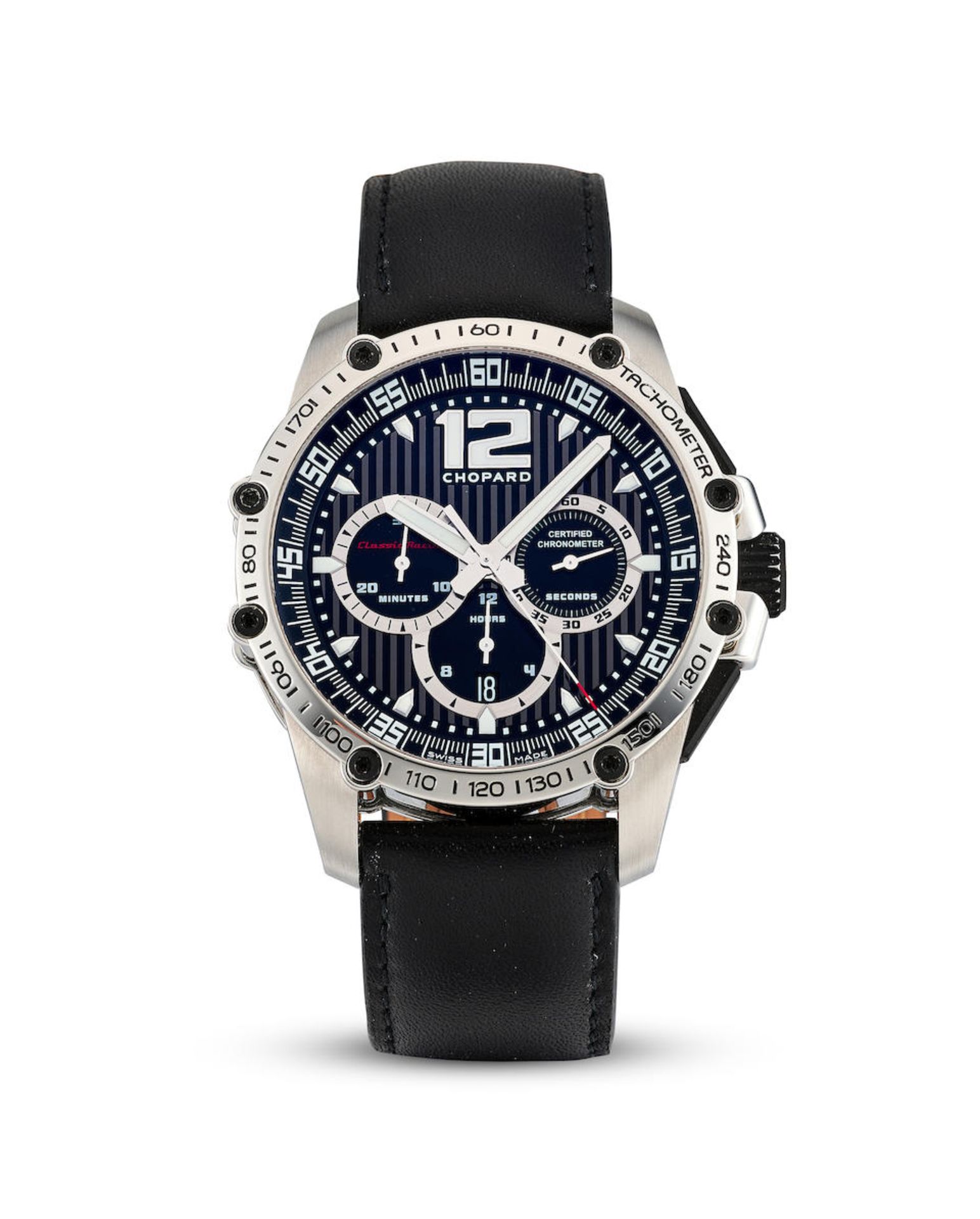 CHOPARD | CLASSIC RACING SUPERFAST, REF.8523, A STAINLESS STEEL CHRONOGRAPH WRISTWATCH WITH DATE...