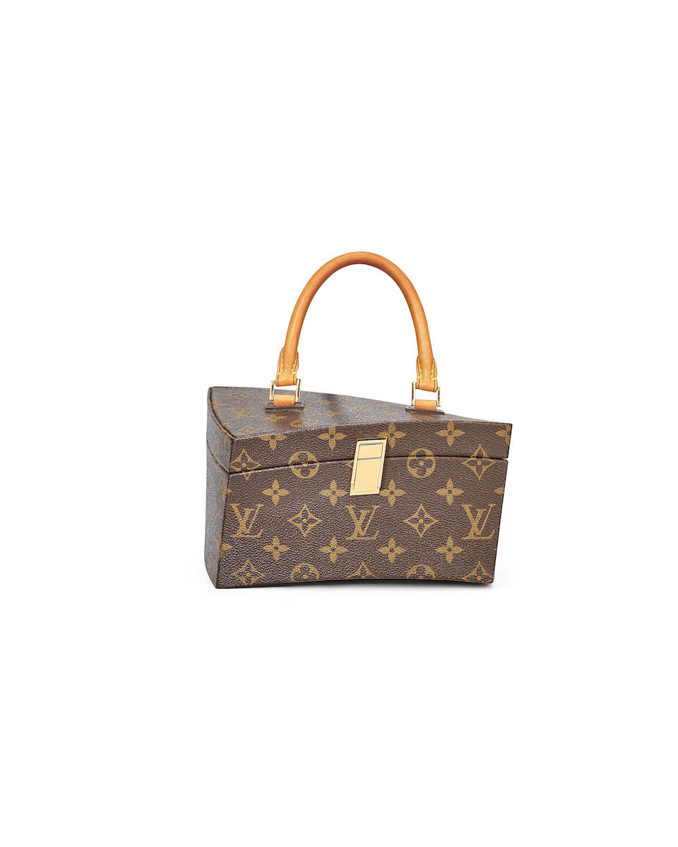 LOUIS VUITTON x FRANK GEHRY: LIMITED EDITION MONOGRAM TWISTED BOX WITH GOLD TONED HARDWARE (Incl... - Image 2 of 2