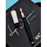 [NO RESERVE] MONTBLANC | INGRID BERGMAN LA DONNA, REF.104905, A SPECIAL EDITION LACQUER AND RESI...