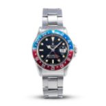 ROLEX | GMT-MASTER 'PEPSI' MARK 1 LONG E, REF.1675, A STAINLESS STEEL DUAL TIME BRACELET WATCH W...