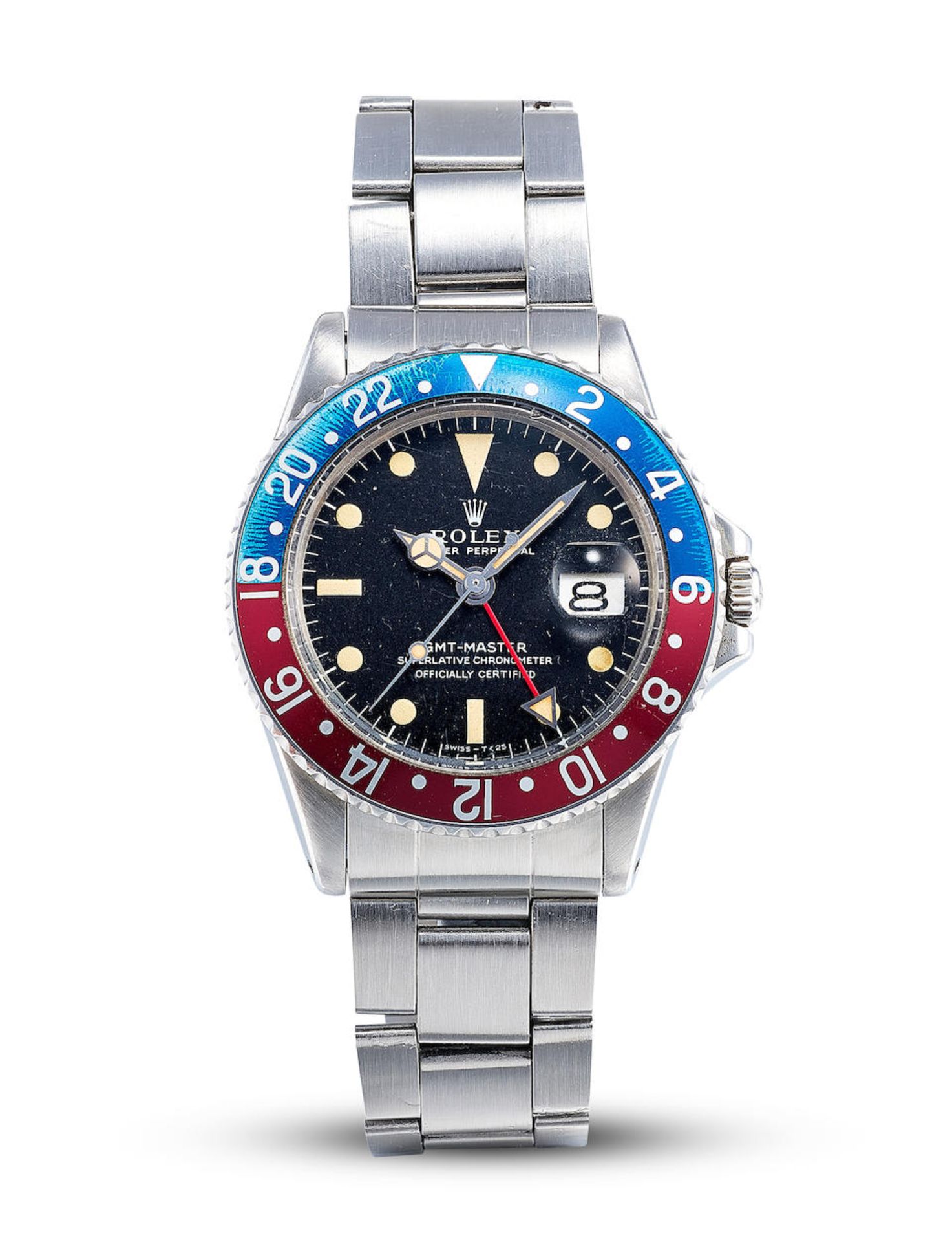 ROLEX | GMT-MASTER 'PEPSI' MARK 1 LONG E, REF.1675, A STAINLESS STEEL DUAL TIME BRACELET WATCH W...