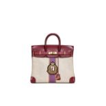 GOLF CLUB RHAPSODY: RE-DESIGNED HERMÈS: ROUGE H BOX HAUT À COURROIES BIRKIN 30 WITH GO...