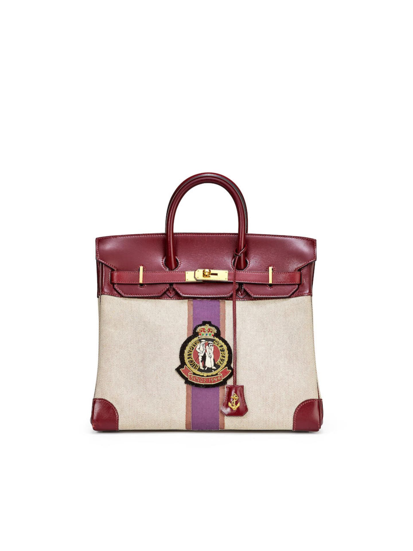 GOLF CLUB RHAPSODY: RE-DESIGNED HERMÈS: ROUGE H BOX HAUT À COURROIES BIRKIN 30 WITH GO...