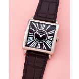 FRANCK MULLER | MASTER SQUARE, REF.6002M QZ R, A NEW OLD STOCK WHITE GOLD WRISTWATCH, CIRCA 2015