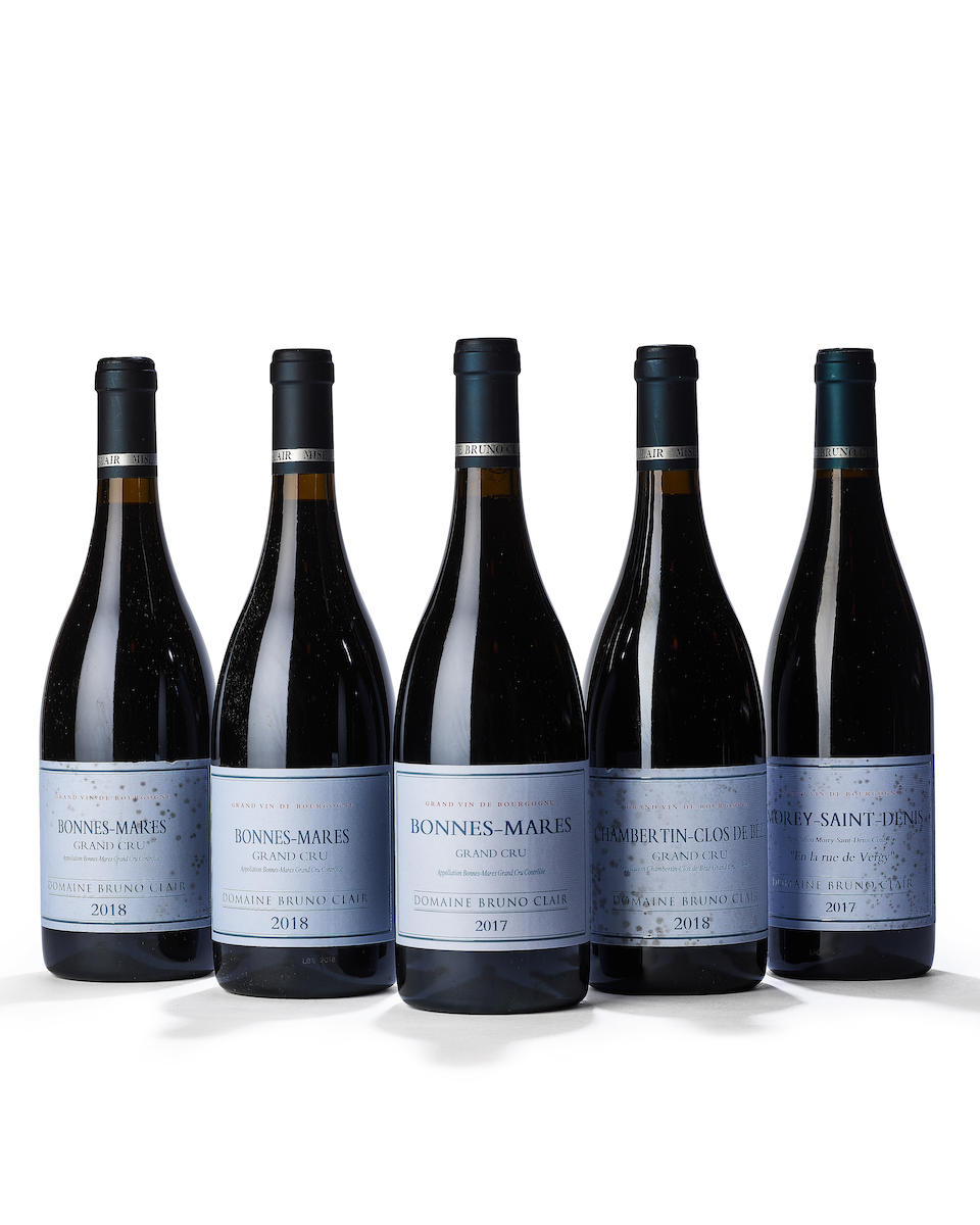 Clos de Bèze 2018, Domaine Bruno Clair (1) Bonnes Mares 2017, Domaine Bruno Clair (2) Bonne...