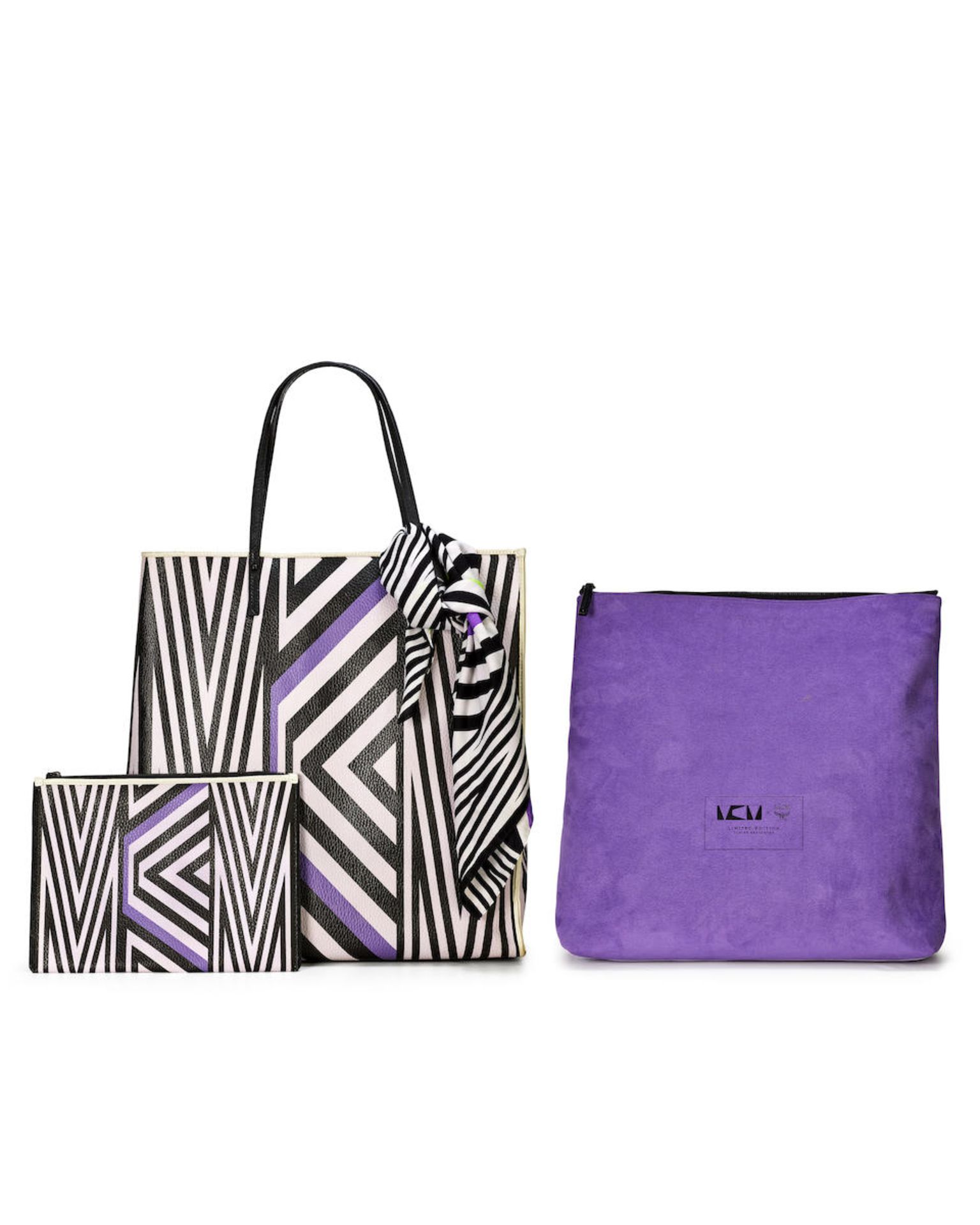 [NO RESERVE] MCM: MCM x TOBIAS REHBERGER LIMITED EDITION PRINTED TOTE BAG SET 150/250 (Includes ...