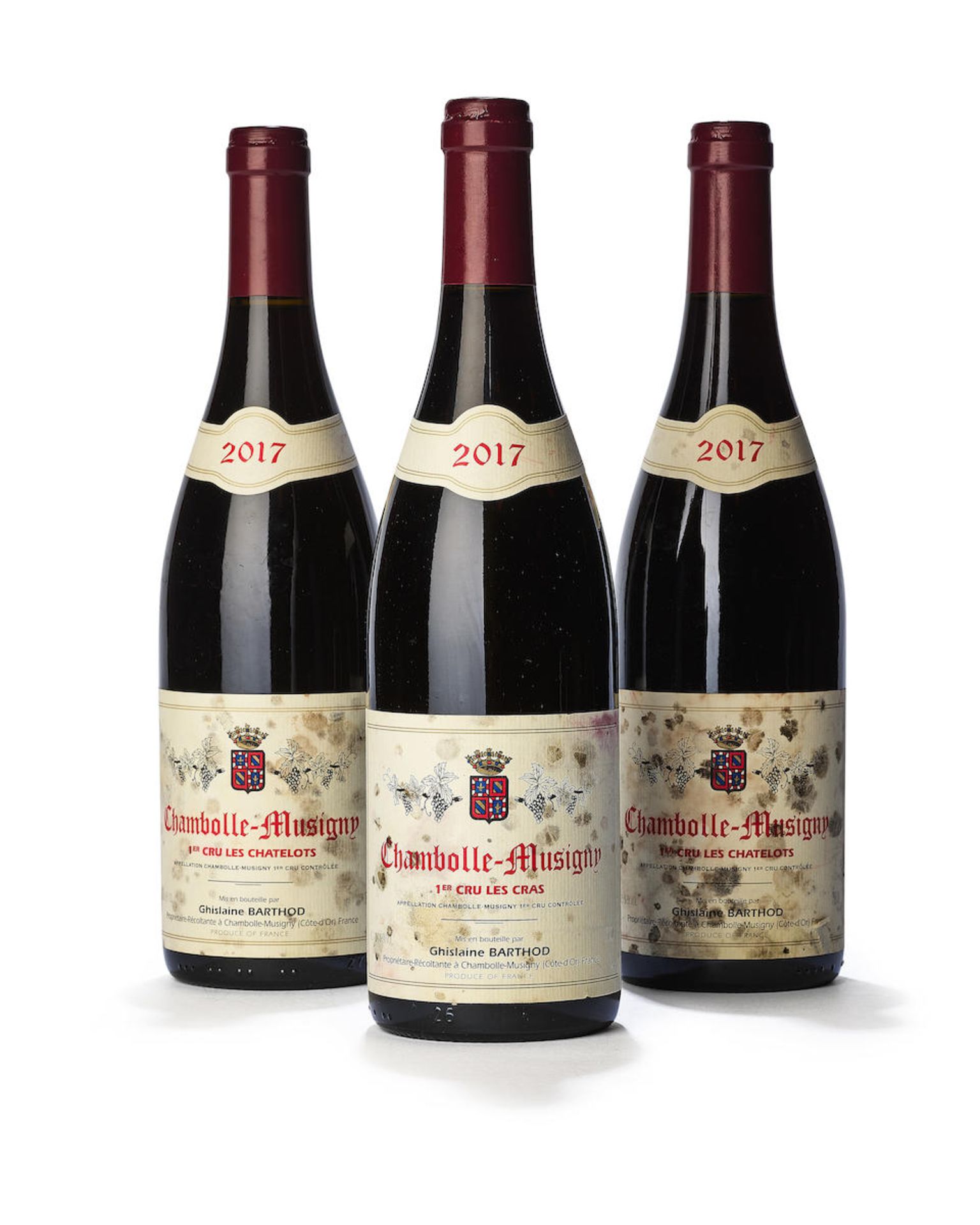 Chambolle Musigny, Les Chatelots 2017, Ghislaine Barthod (2) Chambolle Musigny, Les Cras 2017, G...