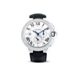 CARTIER | BALLON BLEU, REF.3108, A WHITE GOLD AND DIAMOND-SET CHRONOGRAPH WRISTWATCH WITH DATE, ...