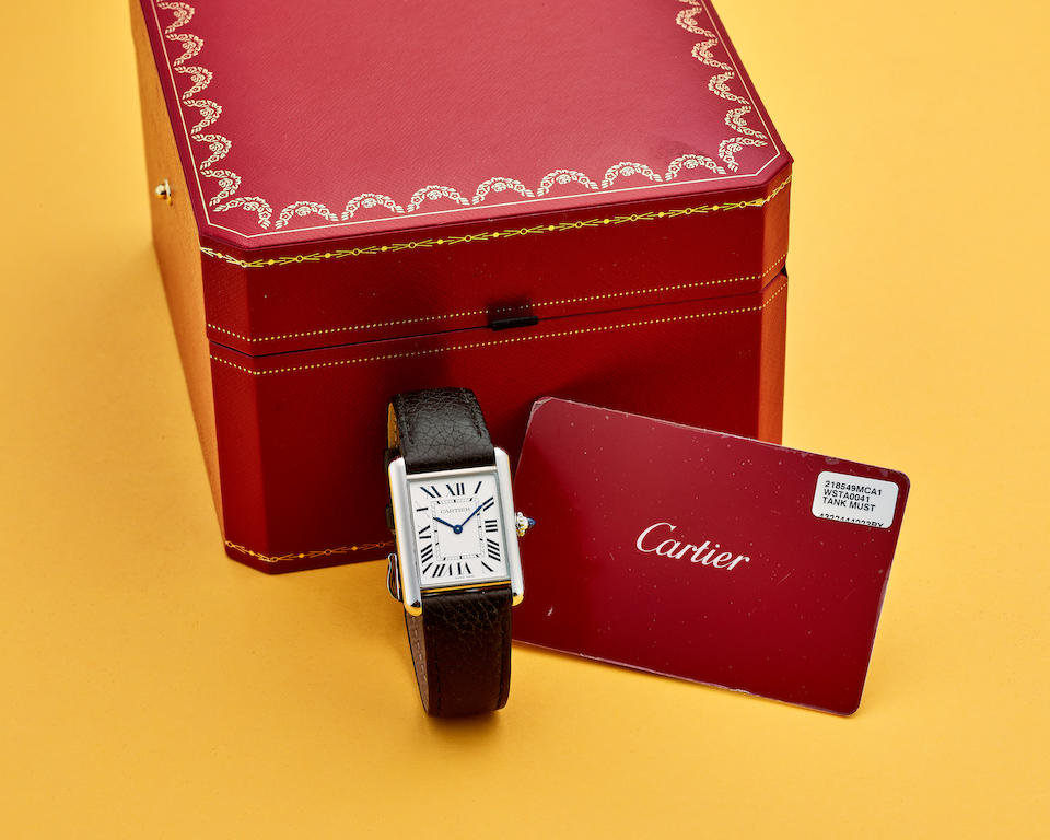 [NO RESERVE] CARTIER | TANK MUST, REF.WSTA0041, A STAINLESS STEEL WRISTWATCH, CIRCA 2021 - Image 5 of 5