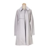 [NO RESERVE] HERMÈS : LIGHT BLUE CASHMERE TRENCH COAT WITH BELT (Includes original hanger a...