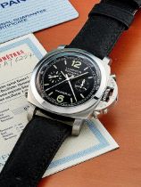 PANERAI | LUMINOR RATTRAPANTE 1950, REF.PAM00212, A STAINLESS STEEL FLYBACK CHRONOGRAPH WRISTWAT...