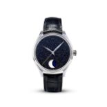 H. MOSER & CIE | ENDEAVOUR PERPETUAL MOON, REF.1801-1201, A RARE LIMITED EDITION STAINLESS STEEL...