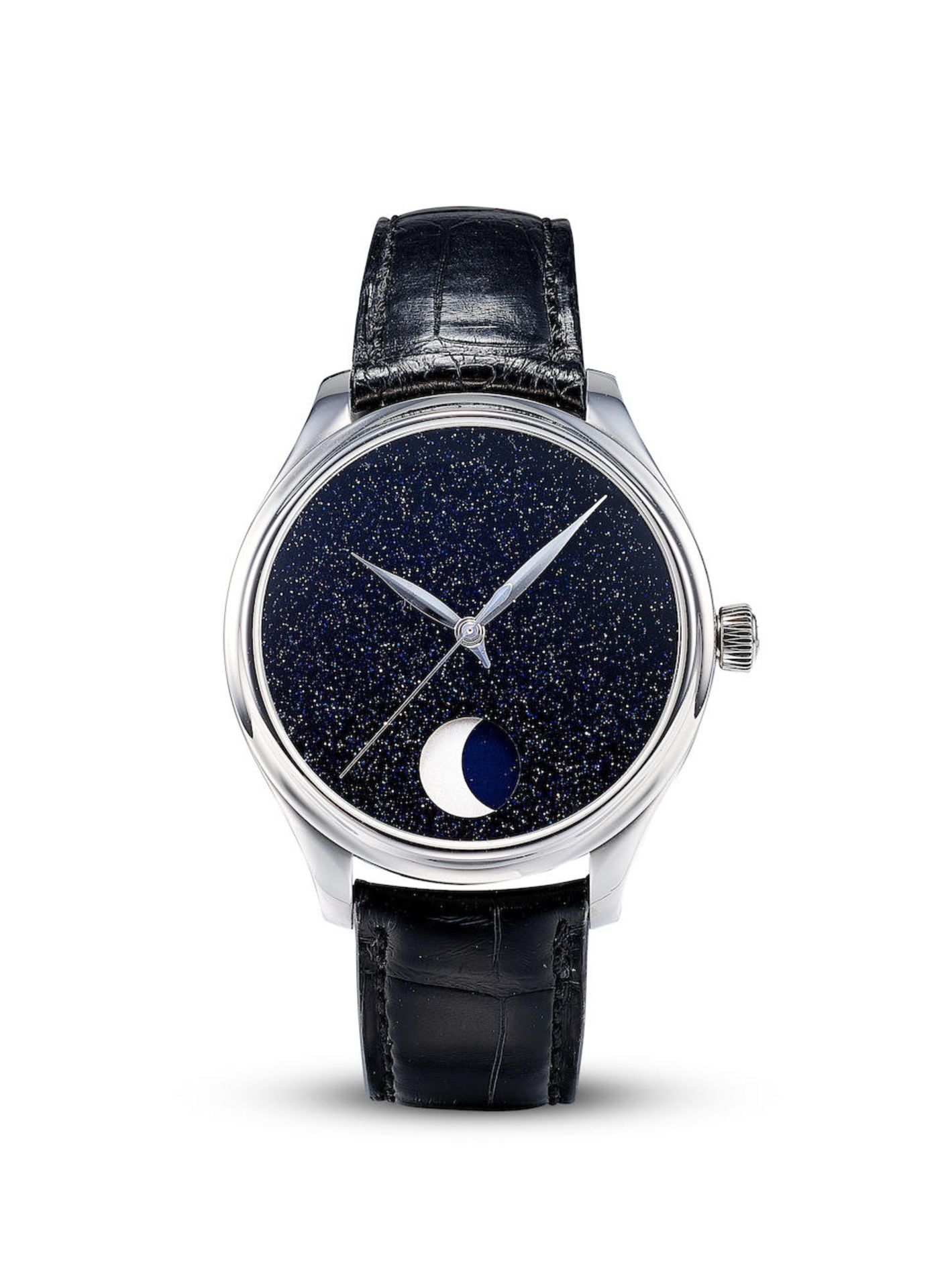 H. MOSER & CIE | ENDEAVOUR PERPETUAL MOON, REF.1801-1201, A RARE LIMITED EDITION STAINLESS STEEL...