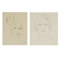 ROGER DE LA FRESNAYE (1885-1925) Portraits de Jean et Valentine Hugo Portrait d'Irene Lagut (De...