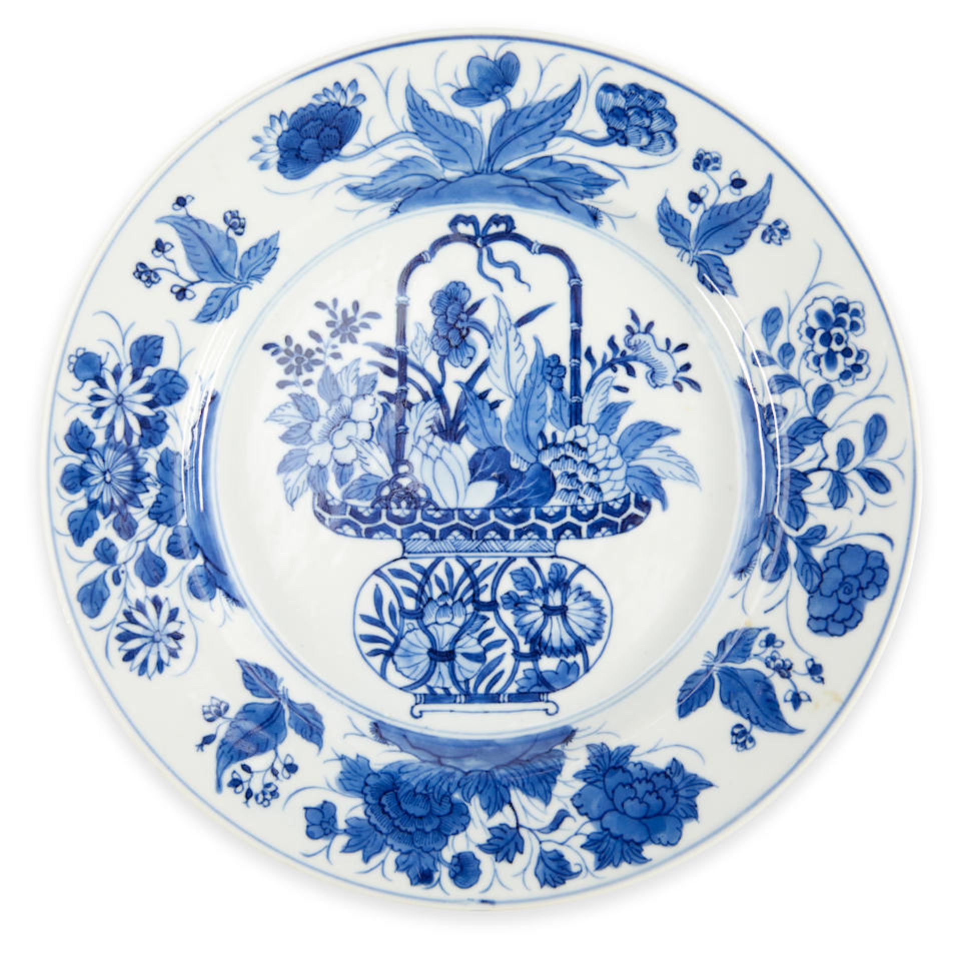 SIXTEEN EXPORT BLUE AND WHITE DISHES - Image 2 of 5