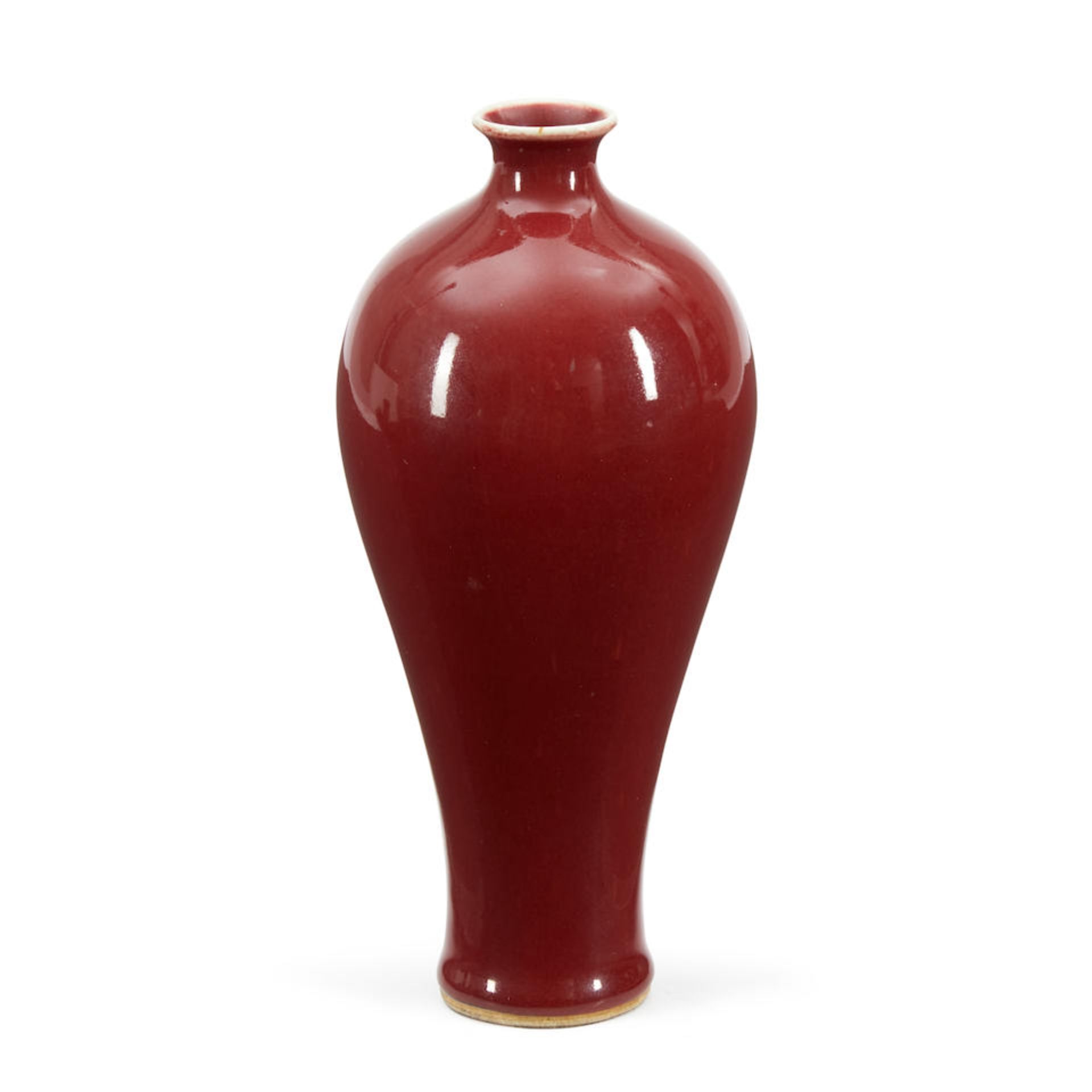 A COPPER RED-GLAZED VASE