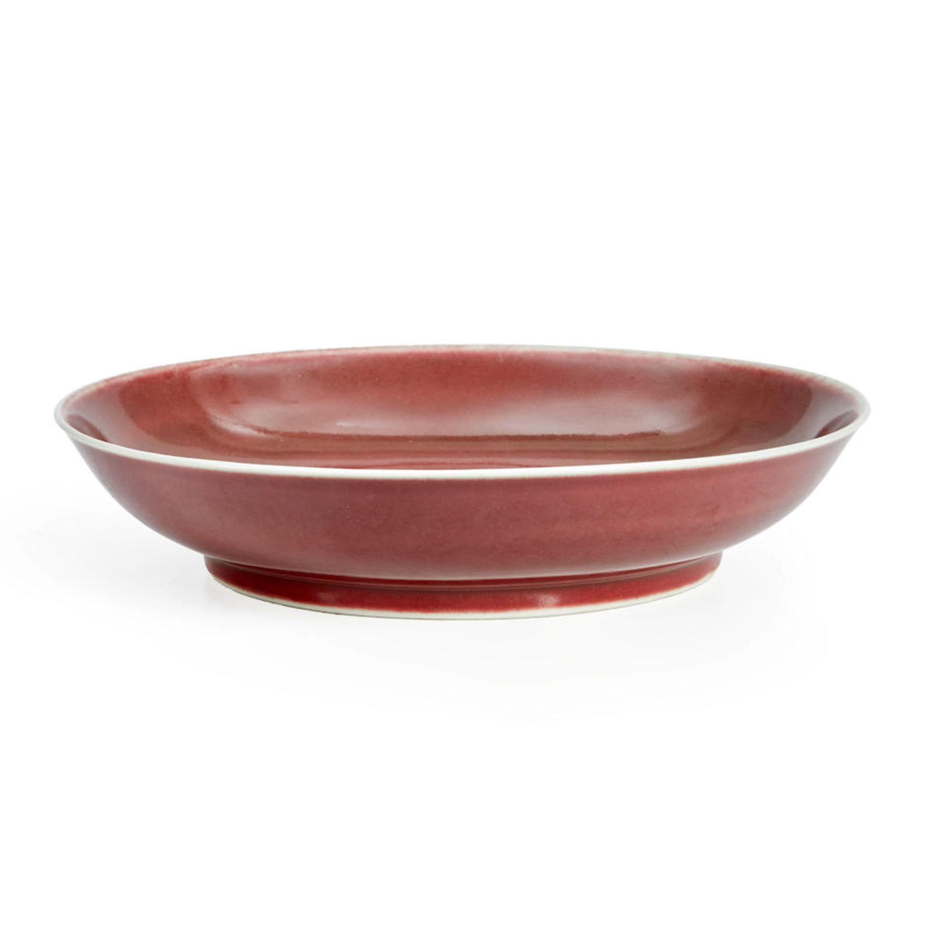 A COPPER RED-GLAZED DISH