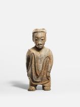 Demas Nwoko (Nigerian, born 1935) Terracotta Figure 46 x 21 x 14cm (18 1/8 x 8 1/4 x 5 1/2in).