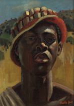 Alfred Neville Lewis (South African, 1895-1972) A Portrait of a Young Man (framed)