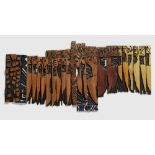 El Anatsui (Ghanaian, born 1944) Knives III, 1991 61 x 134 x 2.5cm (24 x 52 3/4 x 1in). (in 14 p...