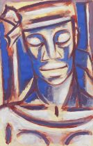 Gerard Sekoto (South African, 1913-1993) Woman's head (framed)